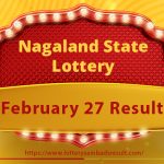 Nagaland State Lottery Result Today