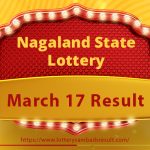 Lottery Result 17/03/2024