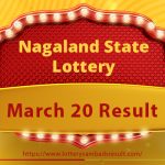 Nagaland Lottery Today